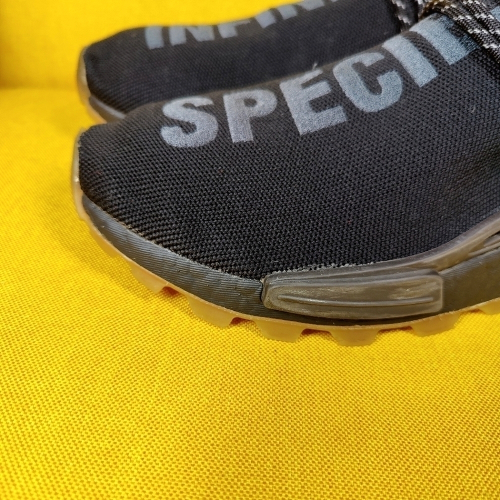 Adidas NMD Human Race Trail x Pharrell Williams Black Sneakers Mens Shoe Sz 10.5 - Picture 6 of 12